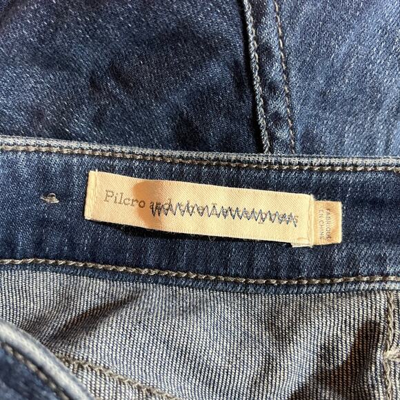 Anthropologie‎ Pilcro Skinny Jeans Womens Size 26 Blue Dark Wash Denim Mid Rise - Picture 7 of 13